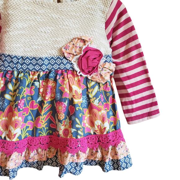 Counting Daisies Toddler Girl's Sweater Knit Top Size 24 Months - Picture 3 of 7